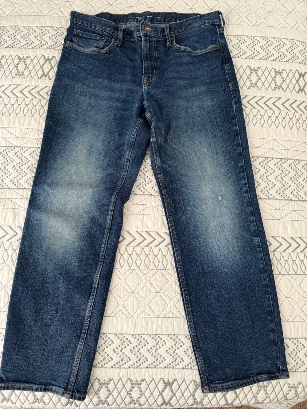 Old navy Men's Dark Blue loose Straight Fit Jeans 34/30